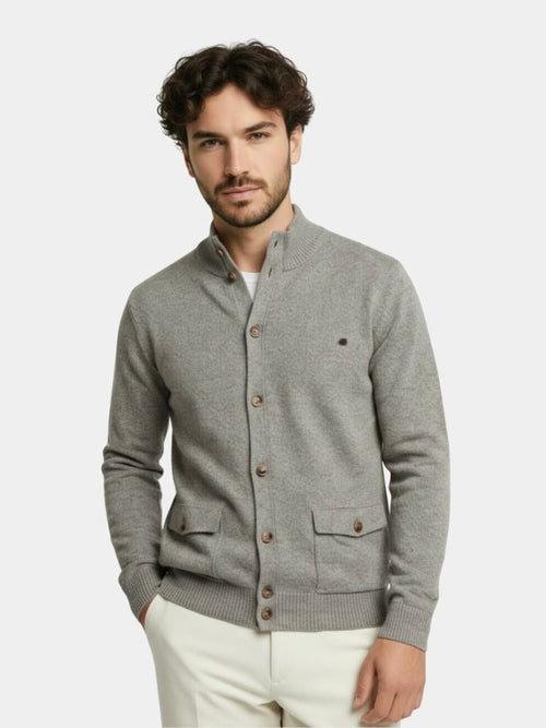 Cardigan Essentiel en Maille Cross & Crown