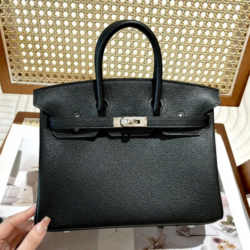 BIRKIN 25 HSS BAG IN CRAIE / GRIS TOURTERELLE IN TOGO LEATHER